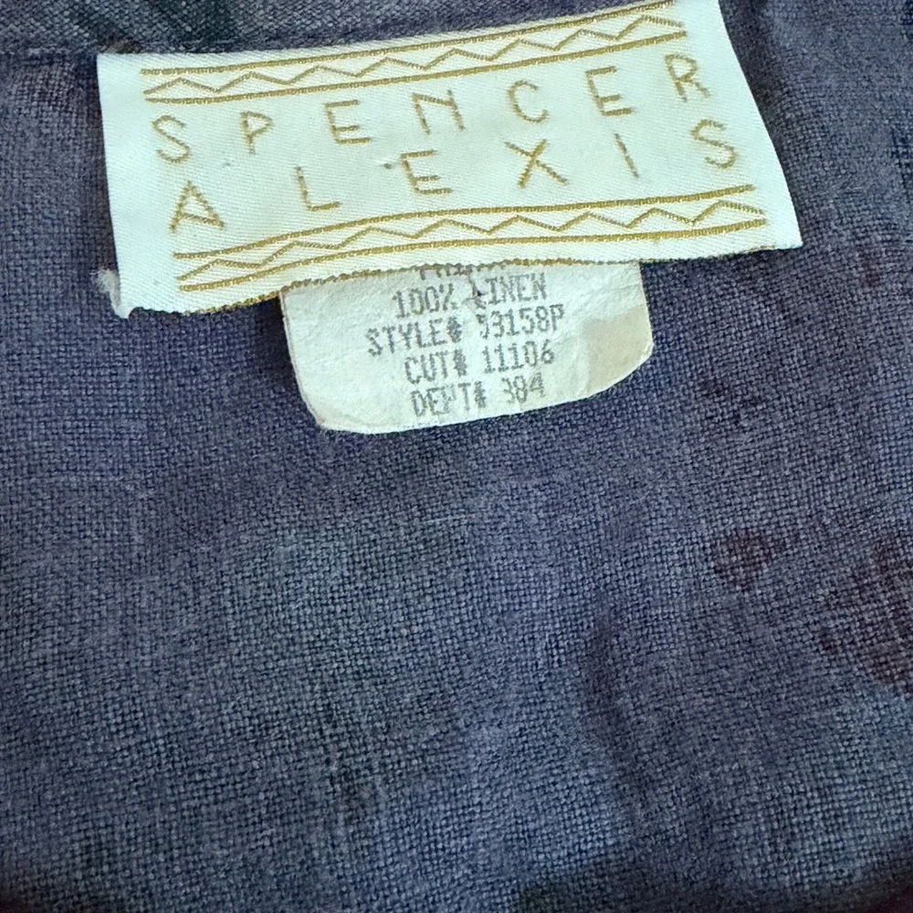 Spencer Alexis Vintage Whimseygoth Coquette‎ Patchwork Linen Rayon Boho Blouse